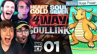 HUGE POWER STARTER?! | Pokemon 4-WAY Soul Link • 01