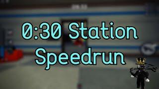 Beating Station Before The Pig Spawns || Roblox Piggy Speedrun Former World Record B)