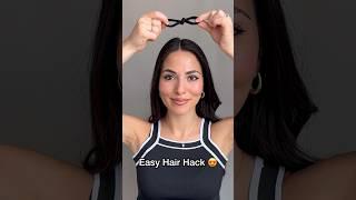 Easy hair hack for medium and long hair  #hairstyles #hairhacks #hair #sho#explorepage