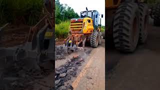 ReAction Video: Reaper Unleashed - Massive Grader w/ Rear Ripper Tears Up Asphalt! #shorts #viral