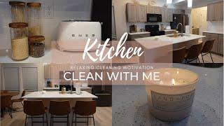 RESET CLEANING ROUTINE | kitchen clean with me | relaxing cleaning motivation