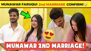 Finally! Munawar Faruqui 2nd Marriage Confirmed, Munawar Faruqui & Mehzabeen 1st Pic After Wedding
