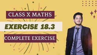 Exercise 18.3 Class 10 #Sindh Board Complete | Class X | Ex 18.3 | Variation #newmathematicsbook