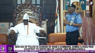 NEW AIG OF POLICE IN CHARGE OF ZONE 2 COMMAND, AHMED ILIYASU VISIT  OBA OF LAGOS, OBA RILWAN AKIOLU