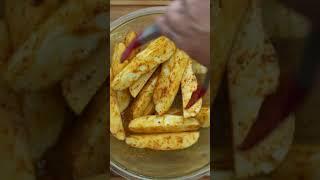 Air Fryer Crispy Potato Wedges  #shorts