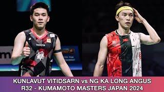 Kunlavut Vitidsarn vs Ng Ka Long Angus | Badminton Kumamoto Masters Japan 2024