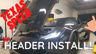 C7 Grand Sport Texas Speed Header Install