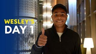 Take a look at Wesley's first day as a Nassrawi كواليس اليوم الأول لنجمنا الشاب ويسلي في الرياض 🩺