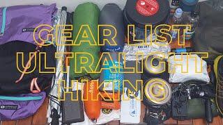 WHAT'S IN MY HIKING BACKPACK | GEAR LIST UL BASE WEIGHT 5 kg | PERALATAN ULTRALIGHT PENDAKI GUNUNG