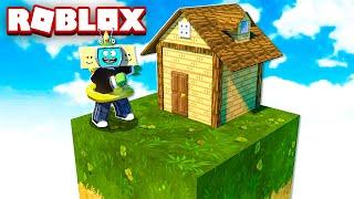 I BUILT A HOUSE IN ROBLOX SKYBLOCK SURVIVAL!