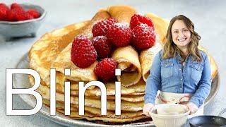 How to Make Real Russian Blini | Russian Crepes