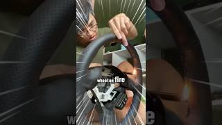I set my steering wheel on fire…  #jarekmai #shortsvideo #shorts