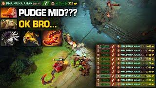 Pudge vs Lina MID! | Insane 29 Kills & RAMPAGE!!! | Pudge Official