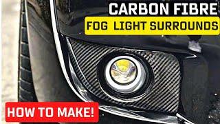 How to make REAL Carbon Fibre (Fiber) fog light surrounds.