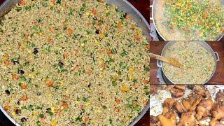 How To Cook Fried Rice | Party Fried Rice For 20 People.