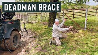 SADDLING A DEADMAN BRACE FOR PIPE FENCE (OR ANY CUSTOM ANGLE)