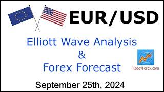 EUR USD Elliott Wave Analysis | Forex Forecast | September 25, 2024 | EURUSD Analysis Today