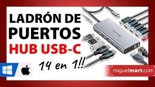 The BEST USB C HUB Minisopuru 193C 14-in-1 Port Hub for your Mac:PC laptop