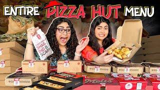 Trying ENTIRE MENU of Pizza Hut! Gone super expensive #foodchallenge #thakursisters