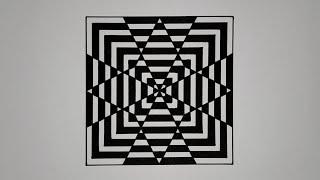 Geometric Illusion Drawing | Anamorphic Illusion | Optical Illusion Tutorial