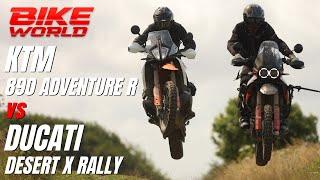 KTM 890 Adventure R vs Ducati Desert X Rally | Off-Road Head To Head