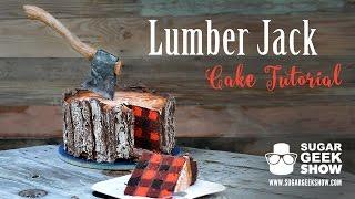 Lumberjack Plaid Cake Tutorial Promo - Sugar Geek Show