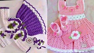 crochet baby frocks design#        اون کے ڈیزائن#قریشی کے ڈیزائن#