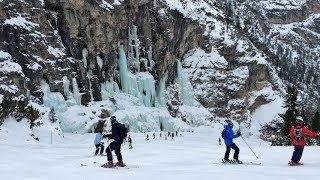 Lagazuoi, ski-run to Armentarola, most beautiful slope, filmed in 4K