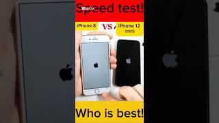 Which iPhone is FASTER, 8 or 12 Mini?