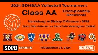 2024 SDHSAA Volleyball Championships Class AA (Championship Semifinals) | SDPB Sports
