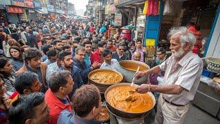 20/- Rs WINTER DESI STREET FOOD | CHEAPEST ROADSIDE LEGENDARY DHABA IN LAHORE | BHOLA BONG PAYE