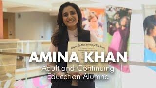 Amina Khan explains what inspired her to enroll in the Adult Continuing Education program at Rutgers