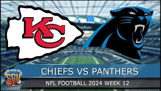 Kansas City Chiefs vs Carolina Panthers - NFL Week 12 2024 Full Game Highlights - Madden 25 Sim