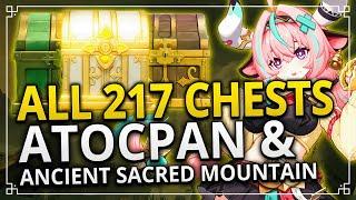 ALL 217 CHESTS IN ATOCPAN & ANCIENT SACRED MOUNTAIN EASY GUIDE | Genshin Impact 5.5
