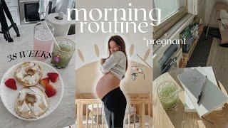 *realistic* PREGNANT MORNING ROUTINE 2023 (38 weeks️)