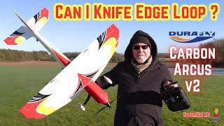 CAN I KNIFE EDGE LOOP ? Durafly Carbon Arcus PNF F3A Aerobatic Biplane