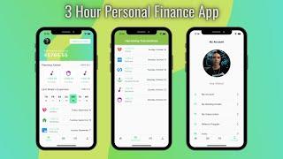 Building A Personal Finance FLUTTER APP in 3 HOURS!?
