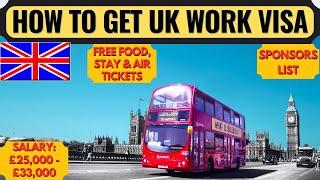 Get UK Sponsorship Jobs | UK Work Permit Visa 2023 | UK Skilled Worker Visa | UK | Dream Canada