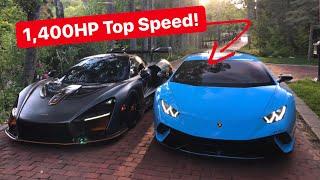 Testing TOP SPEED of 1,400HP Underground Racing TT Lamborghini