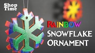 Rainbow Snowflake Ornament