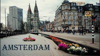Amsterdam walking tour 4k 60fps | The Artistic Heart of Amsterdam"