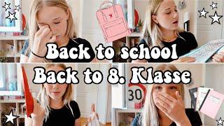 BACK TO SCHOOL  SCHON WIEDER 8. KLASSE 🫠 HEY ISI