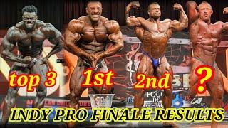 INDY PRO FINALE RESULTS OF MEN'S OPEN BODYBUILDING