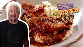 Guy Fieri Eats *Spot On* Rabbit and Grits in Mobile, AL | Diners, Drive-Ins and Dives | Food Network