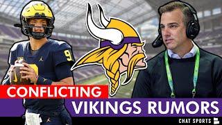 CONFLICTING Vikings Rumors On Trading Up In NFL Draft: Minnesota Targeting J.J. McCarthy?