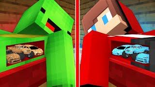 Mikey POOR vs JJ RICH Tiny Garage Inside Body in Minecraft (Maizen)