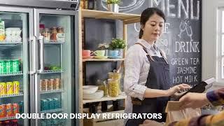 Premium Levella Double Door Display Refrigerators