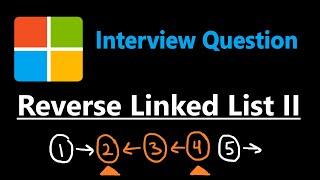 Reverse Linked List II - Leetcode 92 - Python