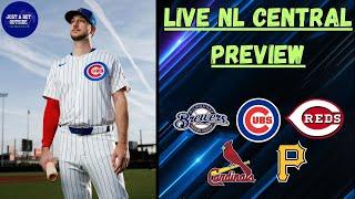 LIVE- MLB National League Central Preview, Futures, & Predictions!