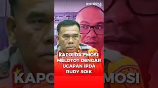 Jenderal Polisi Emosi Melotot Dengar Ucapan Ipda Rudy Soik. #merdekadotcom